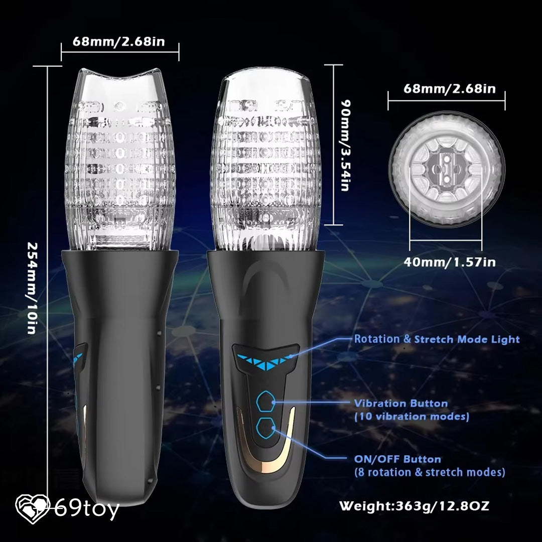 Cyclone Telescopic Rotating Thrusting Automatic Masturbator