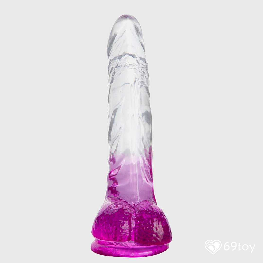 Back-side-of-Jelly-Realistic-Dildo-with-Balls