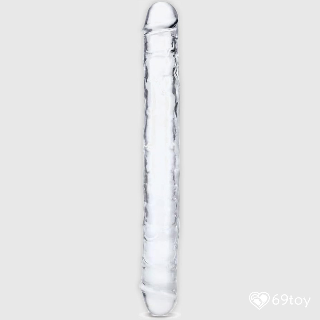 15" Double Ended Crystal Realistic Dildo