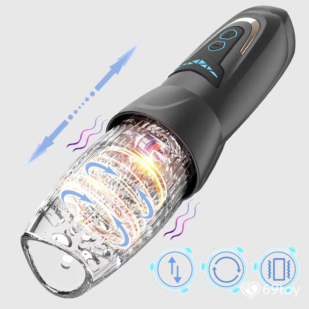 Cyclone Telescopic Rotating Thrusting Automatic Masturbator