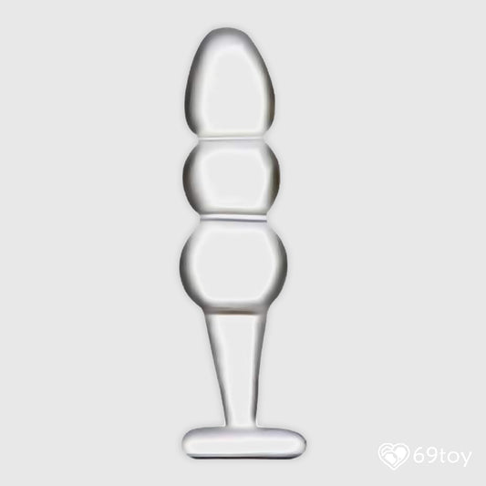 Pyrex Crystal Glass Beads Butt Plug