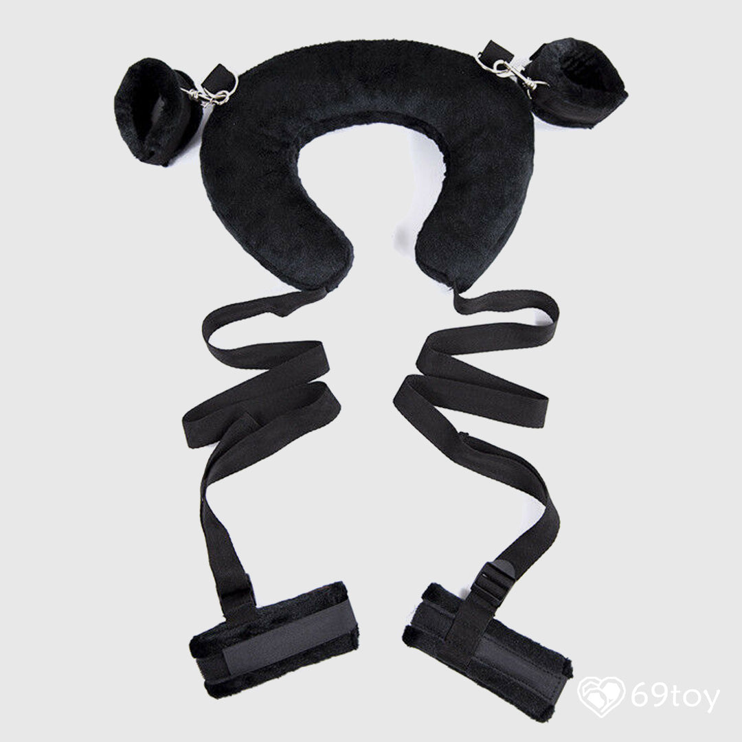 Neck Pillow Adjustable Wrist Cuffs Ankle Cuffs with Sex Swing