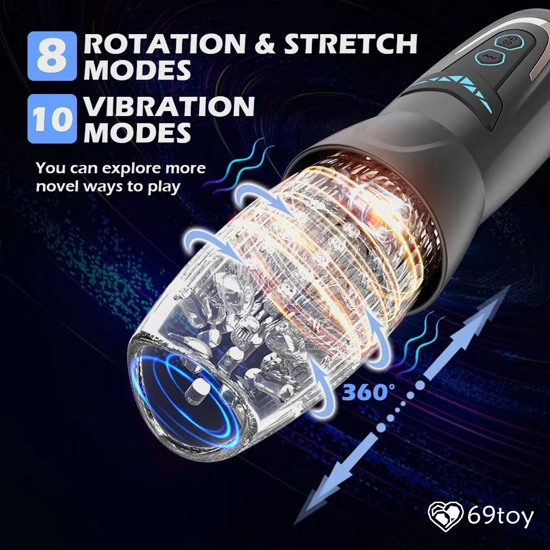 Cyclone Telescopic Rotating Thrusting Automatic Masturbator