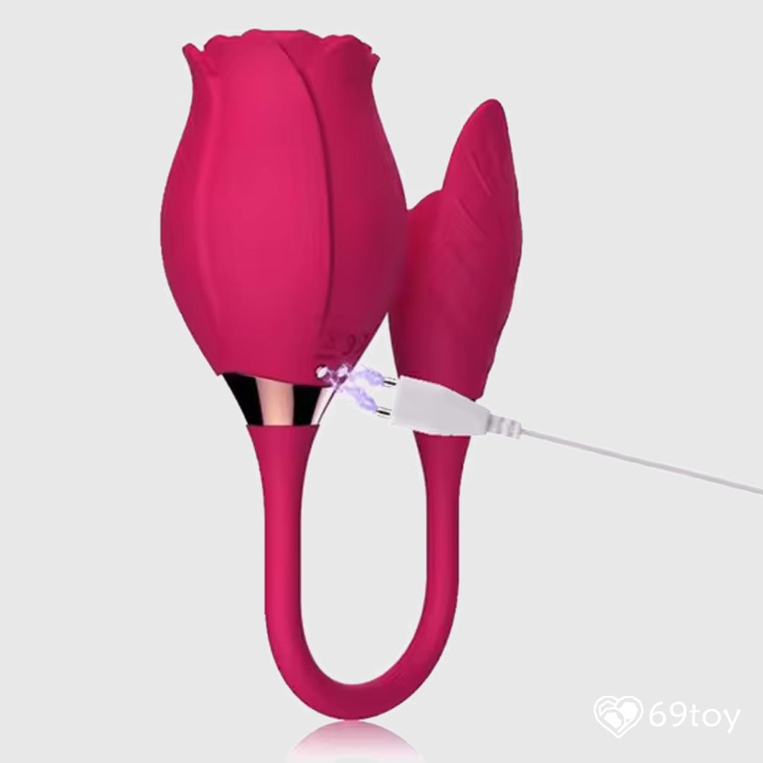 3 in 1 Clitoral Sucking with Rose Vibrator