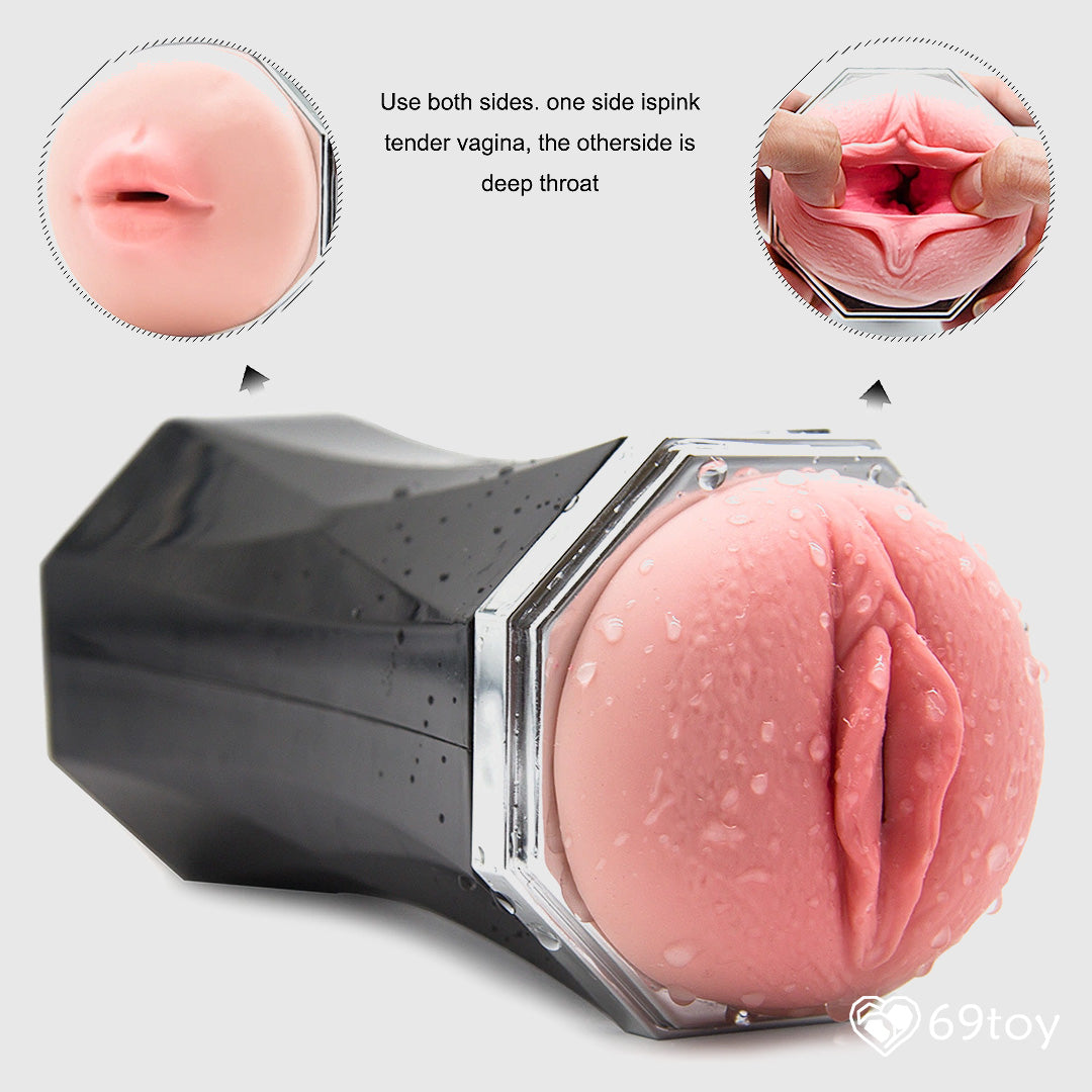 Realistic Vagina Vibration Masturbator Cup Sex Toy for men
