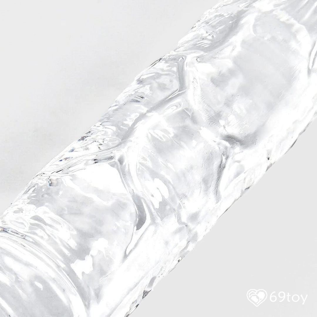 7" Double-ended Clear Jelly Dildo