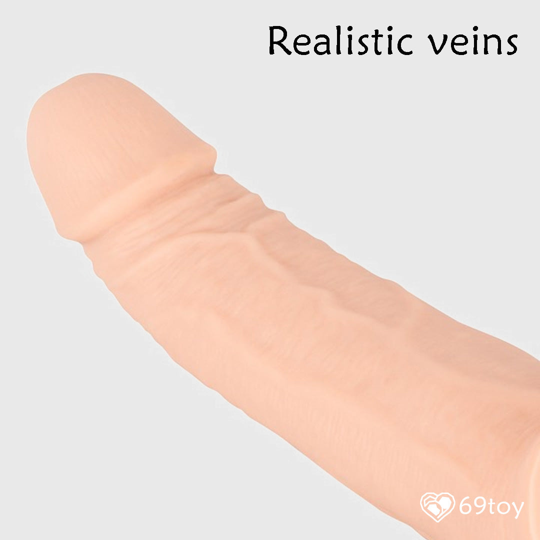 Realistic veins in Silicone Pro Extender Penis Sleeve