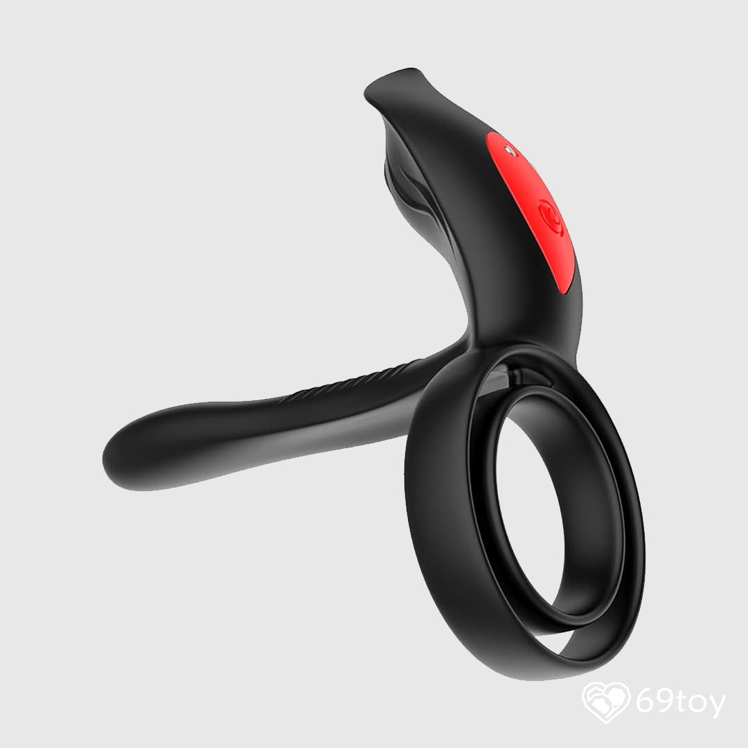 Remote Control Vibrating Double Cock Ring