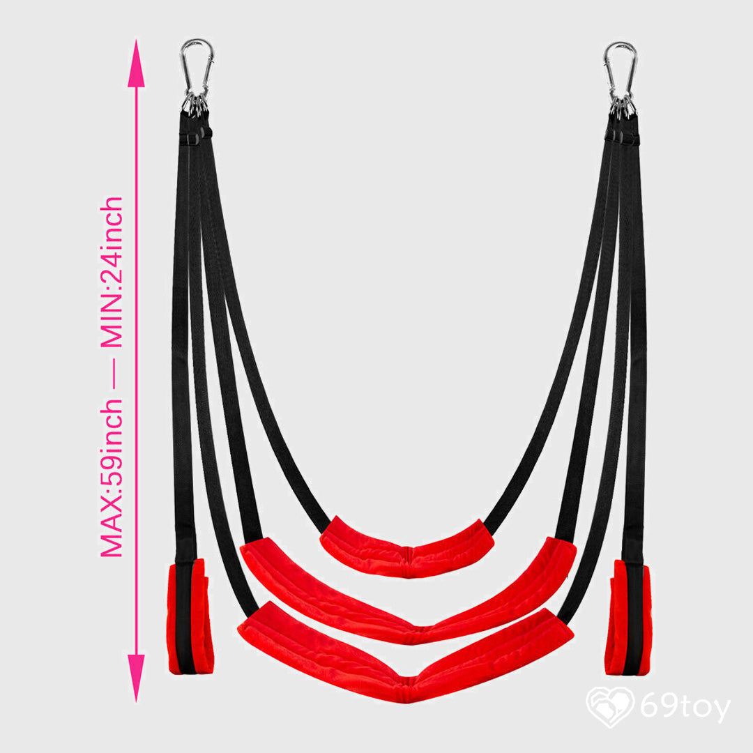 Size of BDSM Sling Chair Hanging Positioning Enhancer Sex Swing
