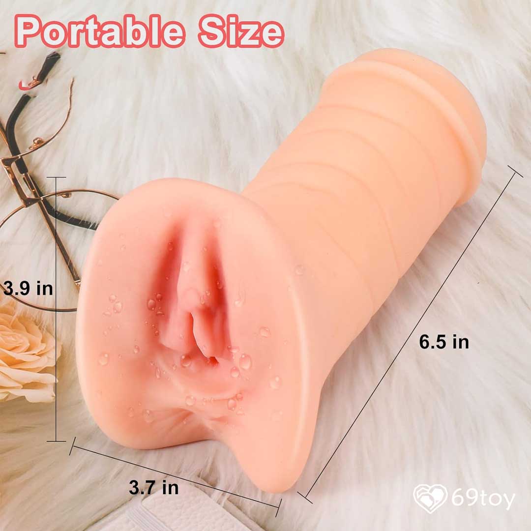 Soft-silicone-2-in-1-Realistic-Vagina-and-anal-Masturbator-sex-toy