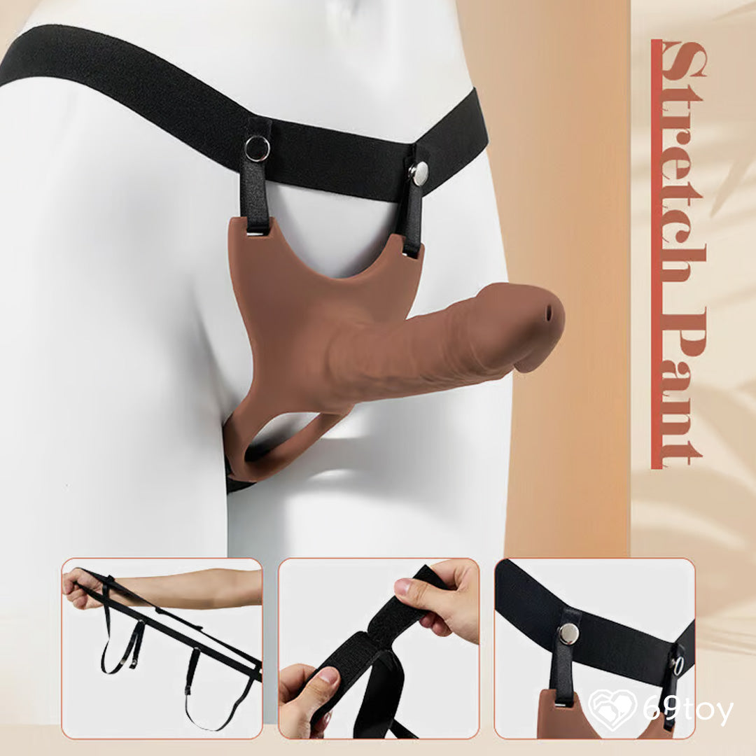 Unisex Strap-On Lifelike Dildo with Harness