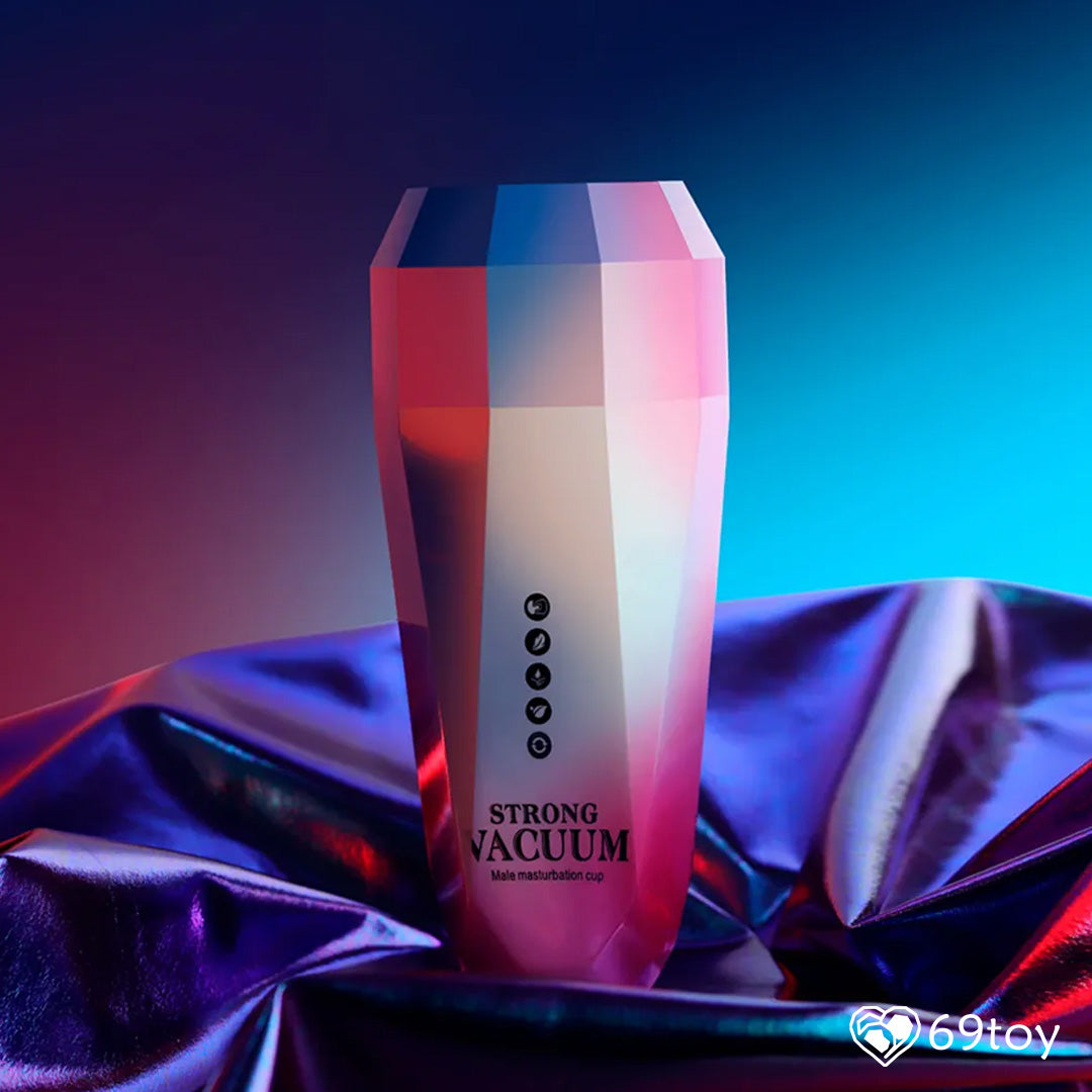 Strong vacuum realistic pocket pussy masturbator cup at 69toy