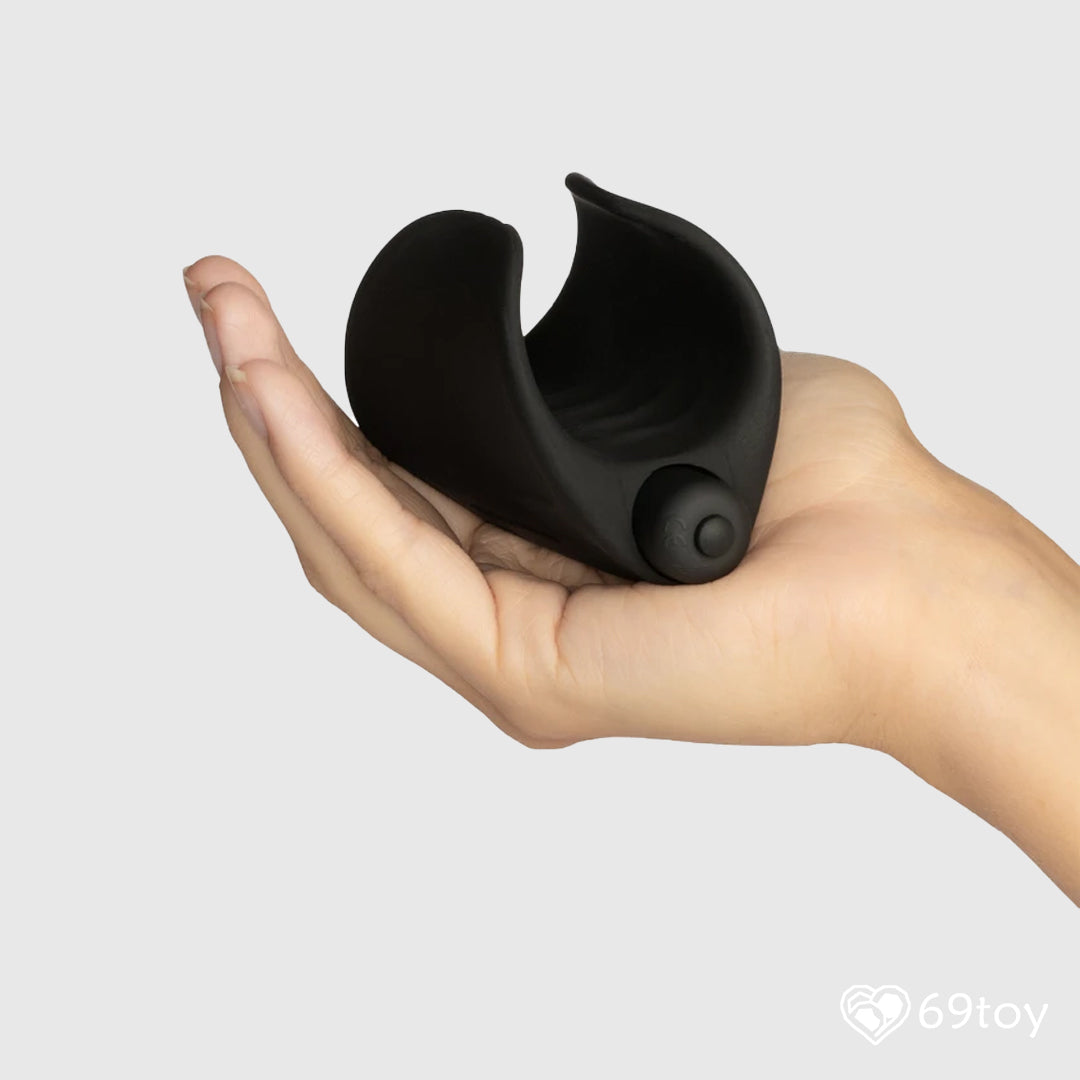 Women holding Love Vibrating Cock Ring sex toy for couple